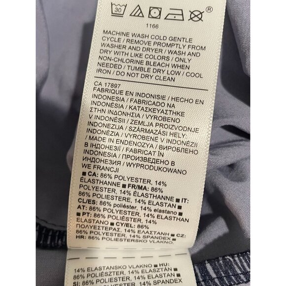 Athleta Brooklyn Ankle Pant Size 18 Blue Camouflage Print - Picture 9 of 14